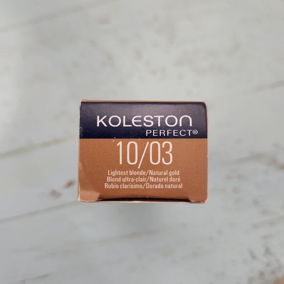 Koleston Perfect 10/3 Lightest Blonde/Natural Gold Permanent Creme Hair Color2oz - Picture 2 of 5